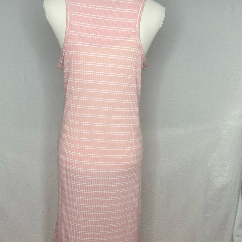 (NWT ellen tracy pink white stripes dress sleeveless size small, size Medium - Picture 2 of 6